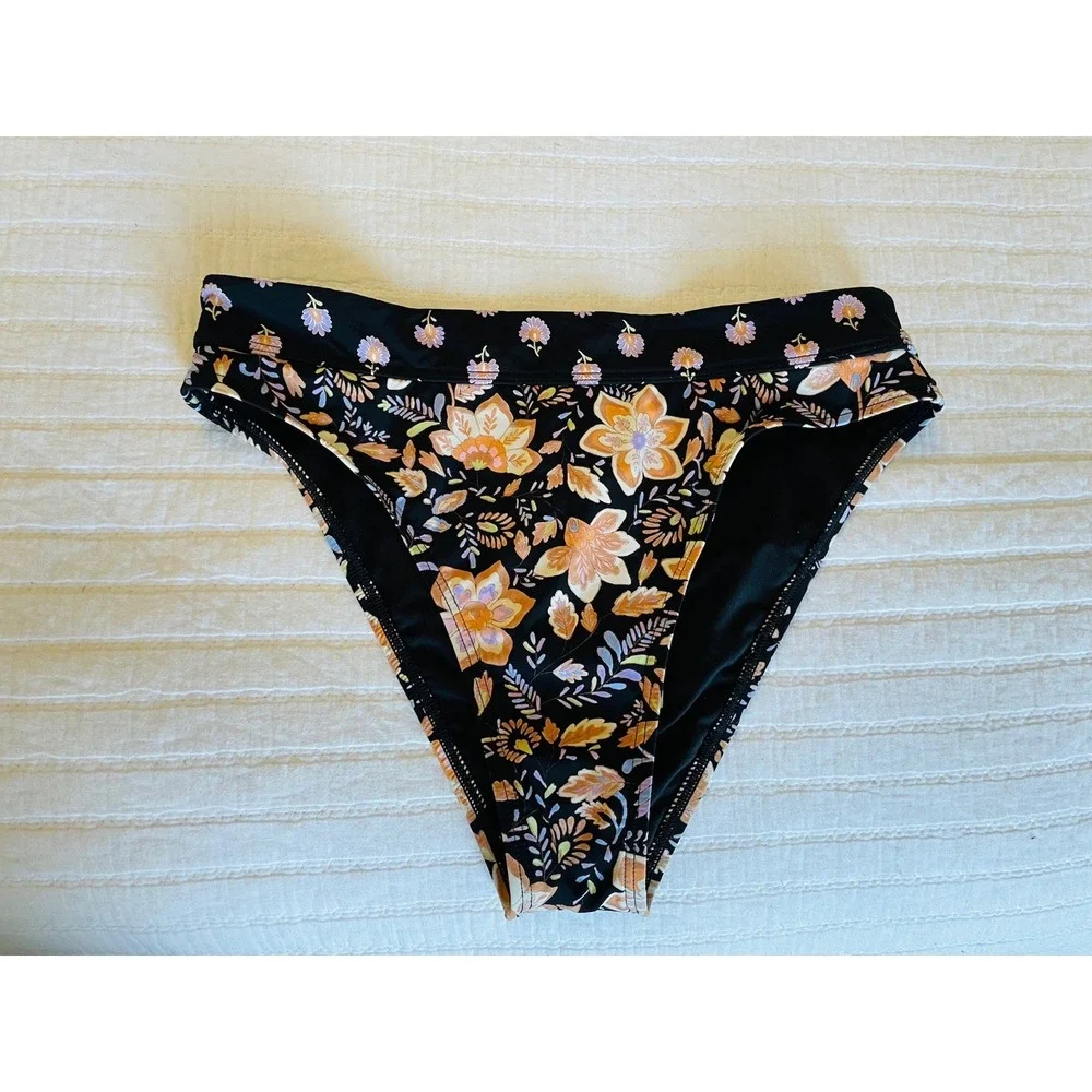 Billabong Hide Away Hippie Maui Rider Swim Bottoms. S. Cheeky. High Thigh. - Picture 3 of 6